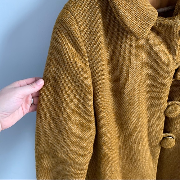 Vintage | Unbranded Women’s Tweed Mustard Jacket - Picture 10 of 10